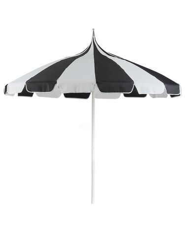Market Parasol 245 cm MINOA Black/ White