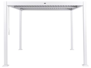 Tonnelle de jardin FORNOLI Métal 296 cm 296 cm Blanc