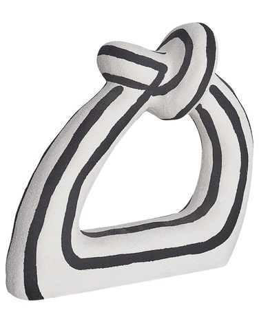 Accessoire Décoratif ZANDER Grès Noir/blanc