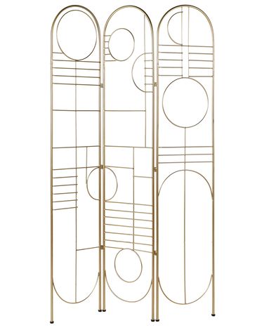 Roomdivider met 3 panelen TURANIA Goud 100 cm 170 cm