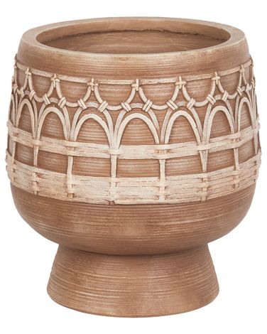 Cache-pot CICUTA 22 cm Marron clair