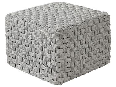 Pouffe NALLI Synthetic Material Grey