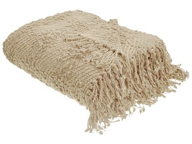 Couverture VELLA Coton 150 x 200 cm Beige