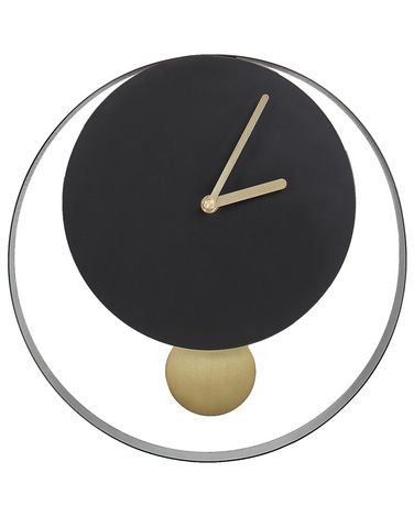 Horloge murale MAGLAND 30 cm Métal Noir