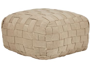 Pouf BODLA Matière synthétique Beige