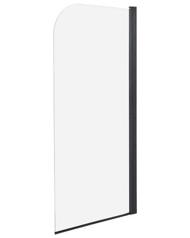Paroi de bain douche LAPAN 140 x 70 cm Noir