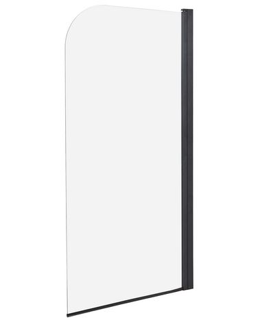 Paroi de bain douche LAPAN 140 x 80 cm Noir