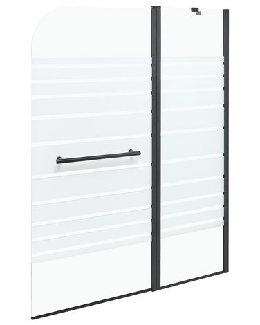 Paroi de bain douche TUAPI 140 x 100 cm Noir
