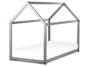 Kinderbed Huis Dennenhout TOSSE 90 x 200 cm Grijs