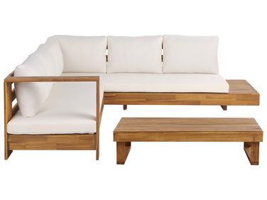 Tuin hoekloungeset met tafel 5-zits MARETTIMO rechtszijdig Gecertificeerd acaciahout Bruin
