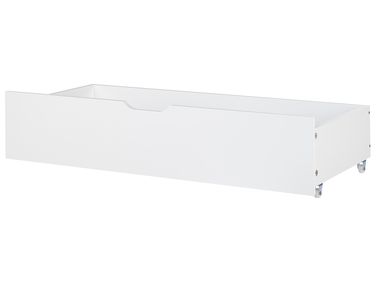 Lot de 2 tiroirs de rangement pour lit EPANEY Blanc