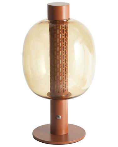 Lampe de table LED sans fil PULANGI Avec variateur Métal Marron