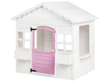 Cabane de jardin pour enfants NIKAIA Bois de sapin Blanc