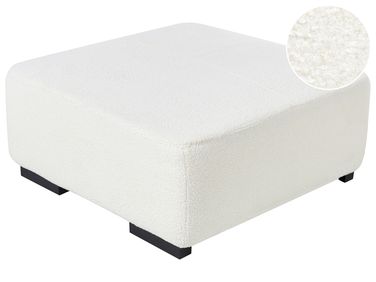 Ottoman LUNGO Bouclé Blanc