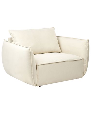Fauteuil KUNES Stof Lichtbeige