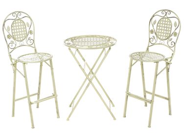 Garden Bar Set Folding BIVIO Metal Light Green