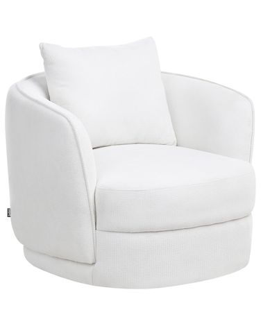 Fauteuil pivotant ANDALEN Tissu Blanc cassé