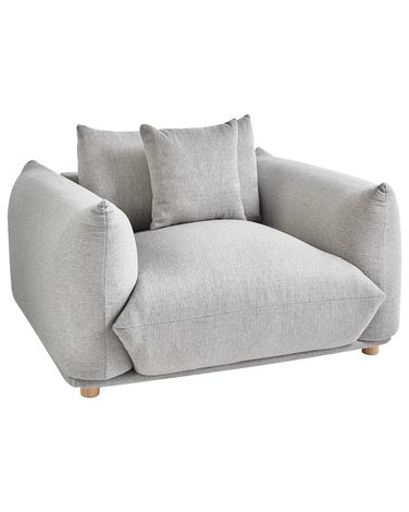 Fauteuil LUVOS Stof Lichtgrijs