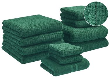 Lot de 11 serviettes ATAI Coton Vert