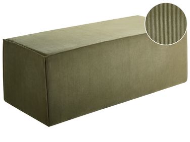 Poef VINITA Corduroy Donkergroen