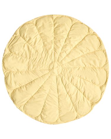 Kids Playmat ELIZJUM 110 x 110 cm Cotton Yellow