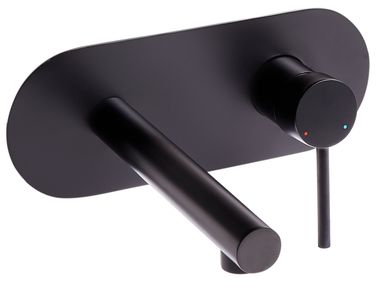 Robinet de lavabo mural CLAVIJO Laiton Noir