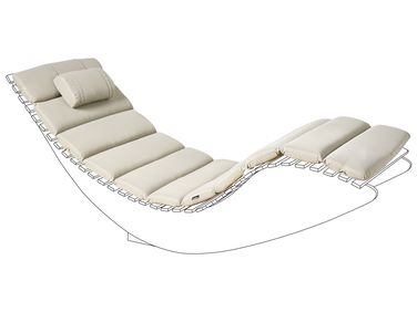 Kussen voor ligstoel BRESCIA PREMIUM 180 x 60 cm Taupe