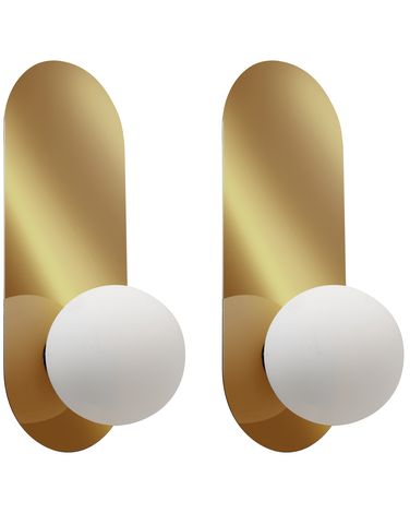 Lot de 2 lampes murales LEISI Doré