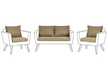 Outdoor Cushion Cover Set VITTORIA Olive Green