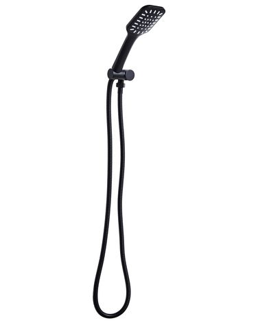 Kit de pommeau de douche avec tuyau flexible AMAJA Noir