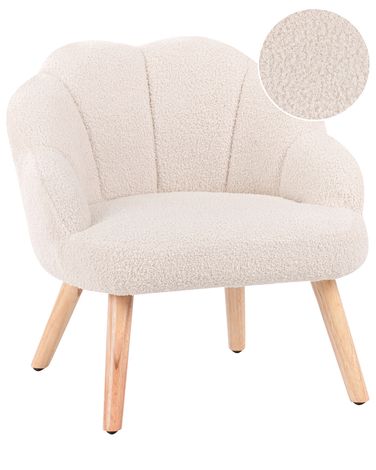 Fauteuil pour enfants MILAND Bouclé Beige clair
