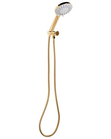 Kit de pommeau de douche avec tuyau flexible UCHIZA 5 modes Doré
