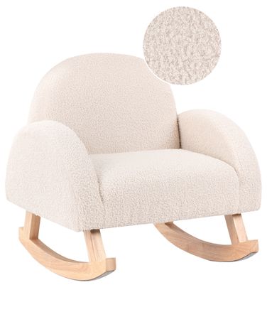 Kinderschommelstoel HUG Bouclé Lichtbeige