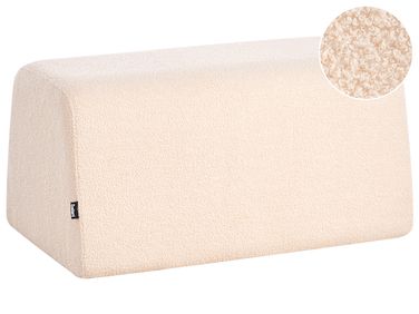 Poef SINCLAIR Bouclé Beige