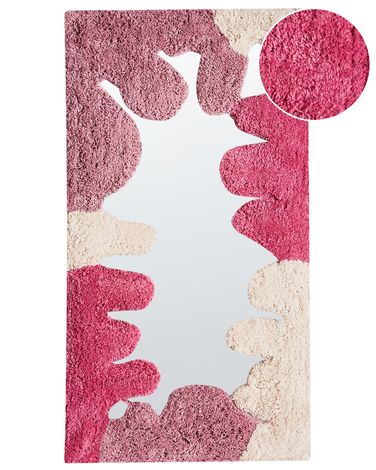 Miroir CAGERI 41 cm 75 cm Coton Rose