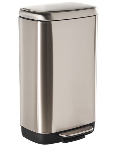 Poubelle 30 L ECOCOLLECT Métal Argenté