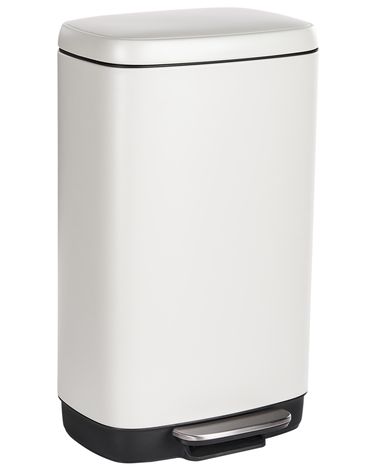Prullenbak 30 L ECOCOLLECT Metaal Wit