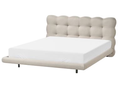 Lit avec sommier Tissu SOULISSE 160 x 200 cm Beige