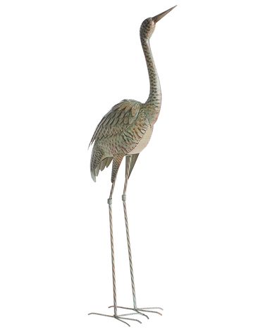 Statue de jardin BOFFA Oiseau grue Marron